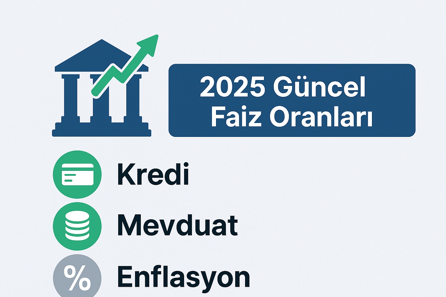 2025 Güncel Faiz Oranları: Kredi, Mevduat ve Enflasyon Beklentileri